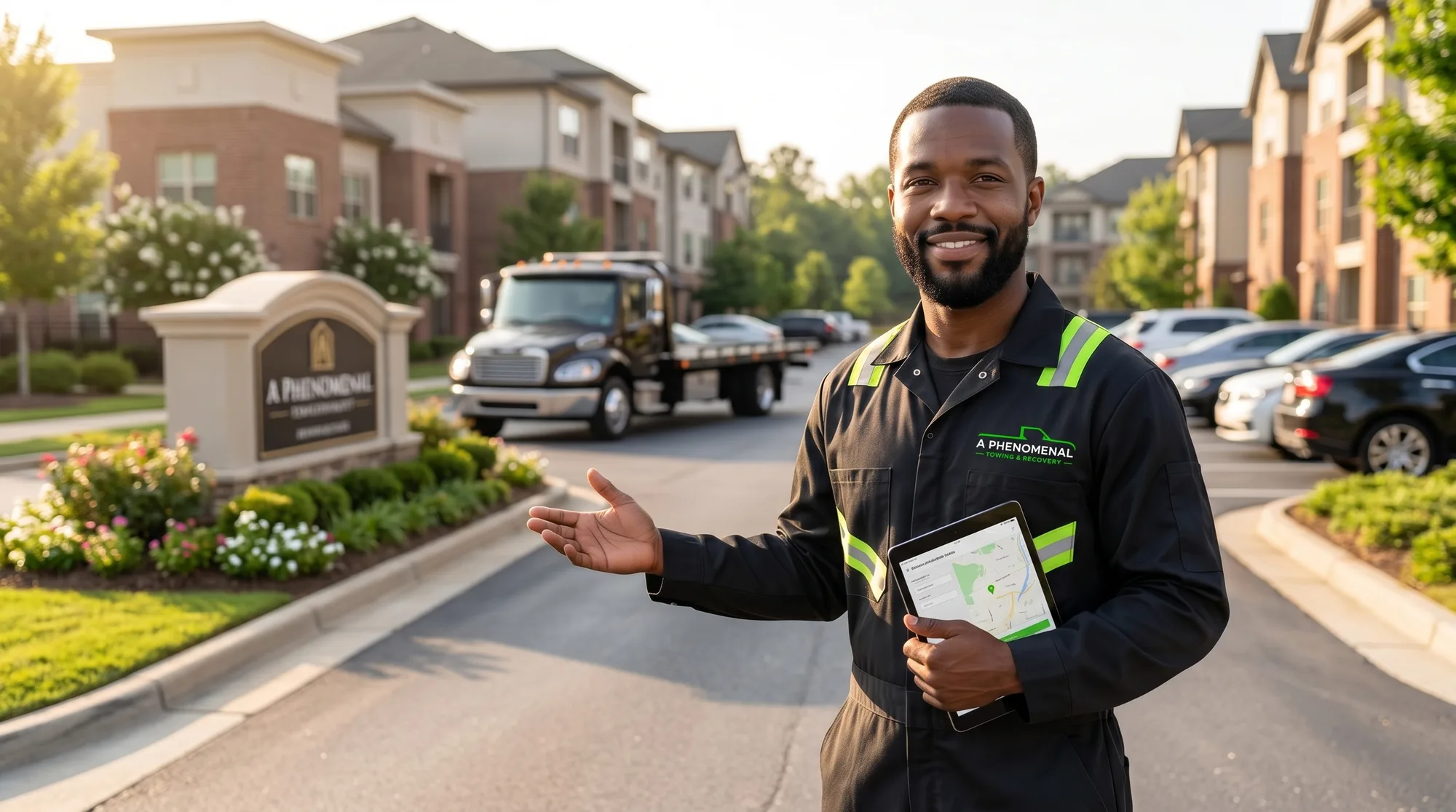 A Phenomenal Towing operator at a Metro Atlanta apartment community